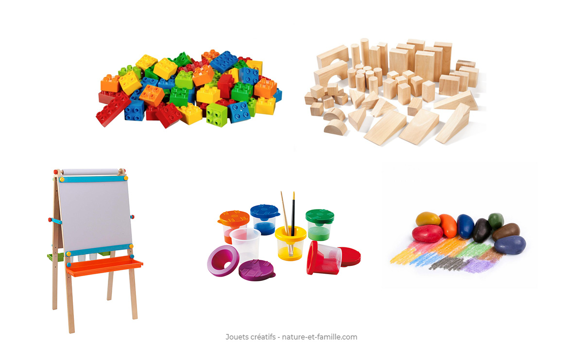 jouets creatifs lego dessin peinture Montessori